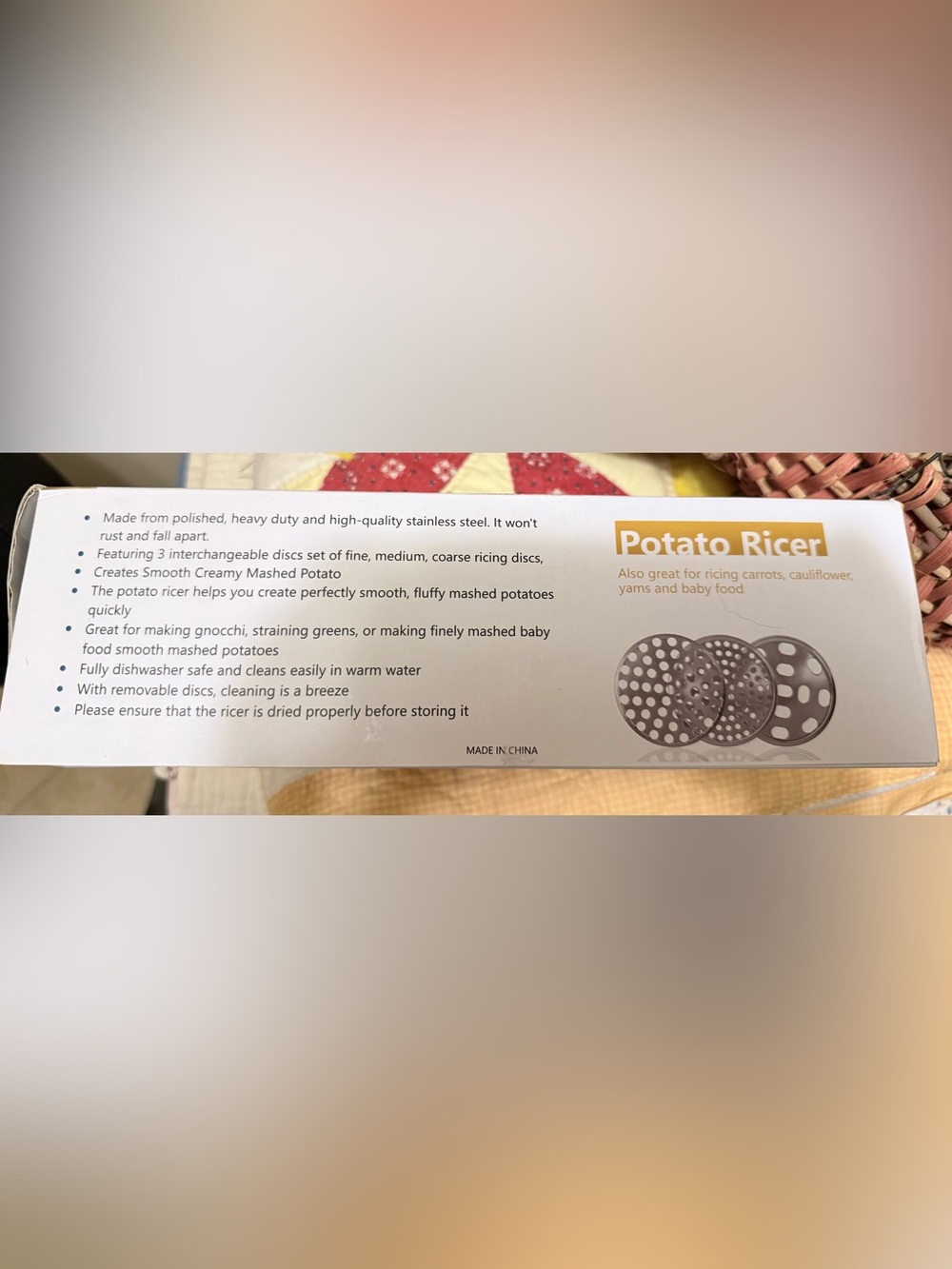 Stainless Steel Potato Ricer - Picture 4 of 5
